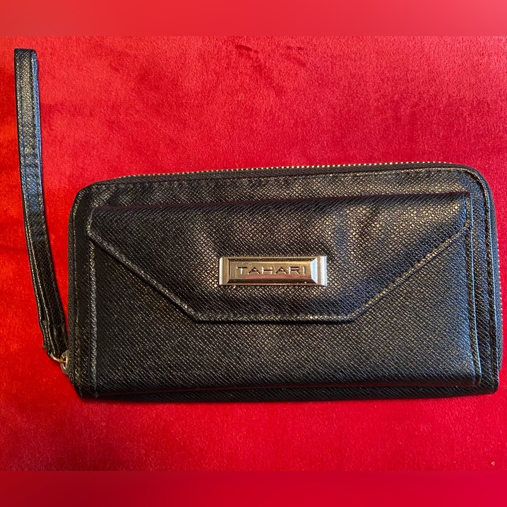 Tahari Black Wristlet Wallet NWOT